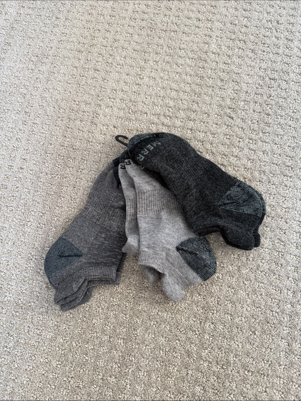 Merrell Men's Low-Cut Cushioned Socks - Light Gray, Medium Gray & Dark Gray